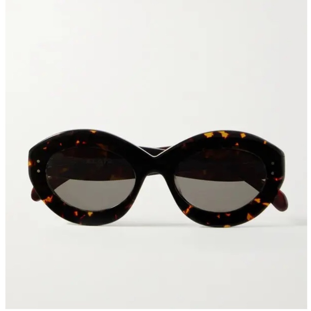 Alaia Round Frame Tortoiseshell Sunglasses